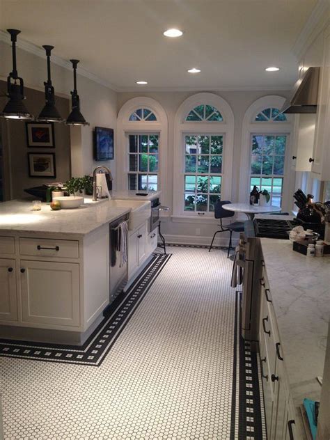 20 Black And White Floor Tile Designs For Kitchen Small Kitchen