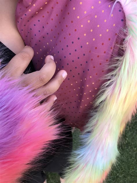 Girls Fur Coat Multi Colored Unicorn Rainbow Fur Coat My Etsy