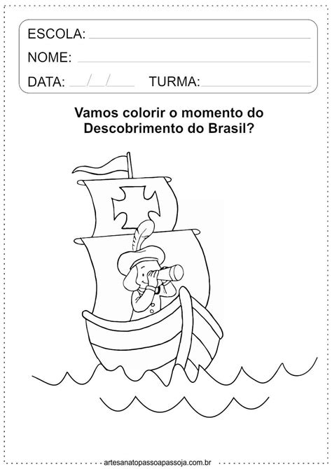 8 Atividades Sobre Descobrimento Do Brasil Para Educação Infantil
