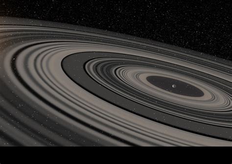 For those of you ignorant in the ways of astronomy, j1407b is a planet with the largest rings ever discovered , the rings are.6 au, or 90mill km, it was. Astrónomos descubren planeta con anillos más grandes que ...
