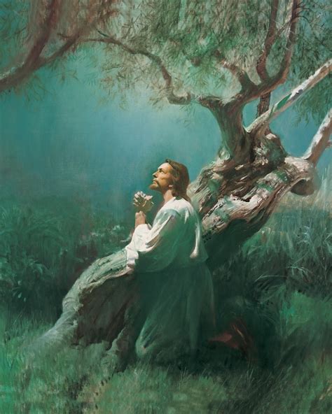 Jesus Christ Praying In The Garden Of Gethsemane Christian Etsy