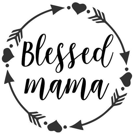 Download Blessed mama SVG PDF PNG Jpg Dxf Eps Welcome | Etsy
