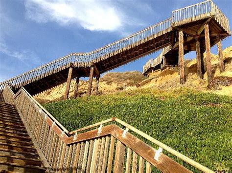 Best camping in san diego on tripadvisor: Stairs from campsite to beach at South Carlsbad State ...