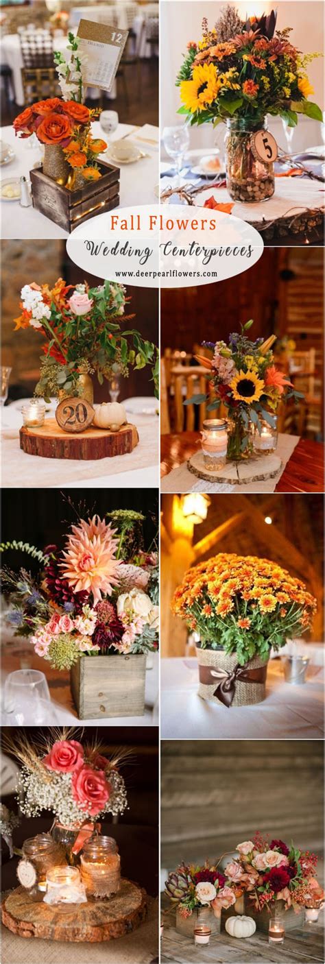 Fall Flowers For Wedding Centerpieces Jengordon288