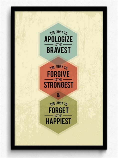 Online The First To Apologize Is The Bravest Framed Poster Prices