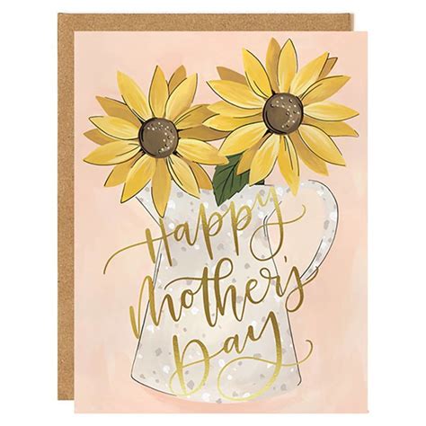 Mothers Day Sunflower Greeting Card Ruff House Paperie