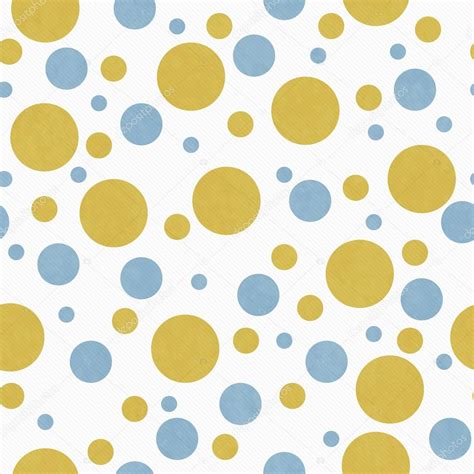 Yellow And Blue Polka Dot Background
