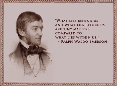 Ralph Waldo Emerson Quote Present Outlook