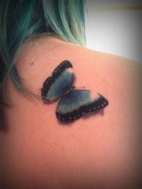 My Blue Morpho Butterfly Tattoo Its On My Right Shoulder Blue