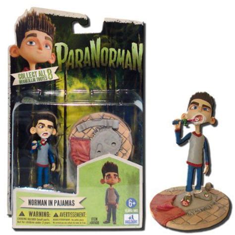 Paranorman Norman Babcock In Pajamas With Toothbrush Inch Action