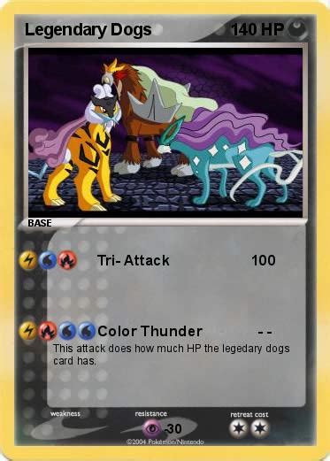 Pokémon Legendary Dogs Tri Attack 100 My Pokemon Card