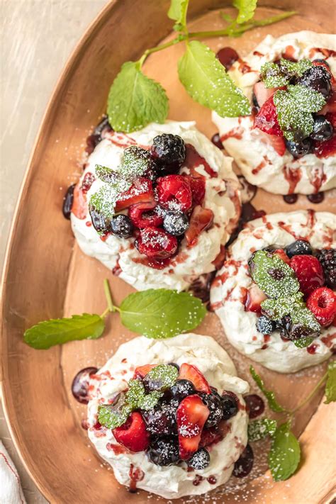Fresh fruit of your the meringue itself will keep for a few days in an airtight container at room temperature. Mini Pavlova Recipe - Meringue Dessert - The Cookie Rookie