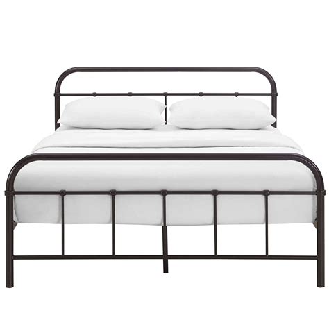 Modterior Bedroom Beds Maisie Queen Stainless Steel Bed Frame