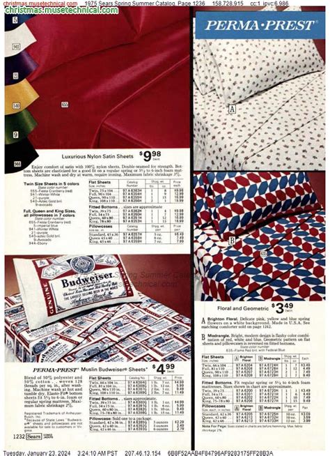 1975 Sears Spring Summer Catalog Page 1236 Catalogs And Wishbooks