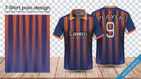 polo  shirt design  zipper soccer jersey sport mockup template  football kit