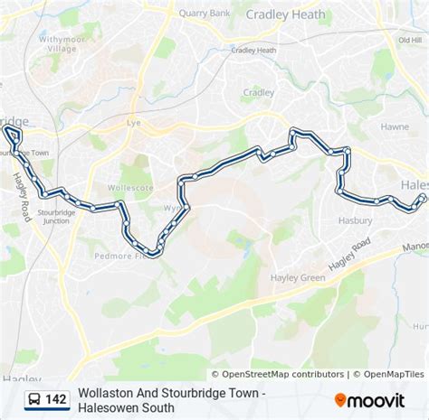 142 Route Schedules Stops And Maps Halesowen Updated