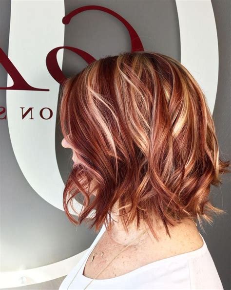 explore gallery of short haircuts with red and blonde highlights 10 of 20 in 2020 red hair