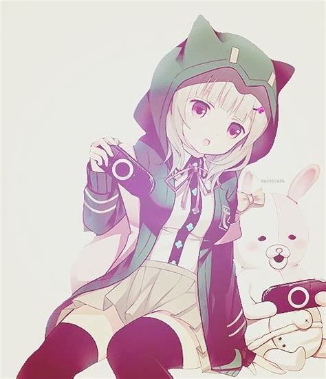 Cute Anime Girl Playing Video Games Nerd So Kawaii マジック猫ようこそ