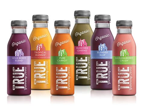 True Organic Juice On Packaging Of The World Creative Package Design