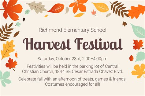 Richmond Pta Harvest Festival Carnival Richmond Elementary Pta