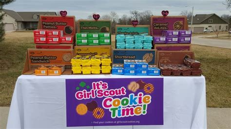 Girl Scout Cookie Display Girl Scout Cookies Booth Girl Scout Cookies Girl Scouts