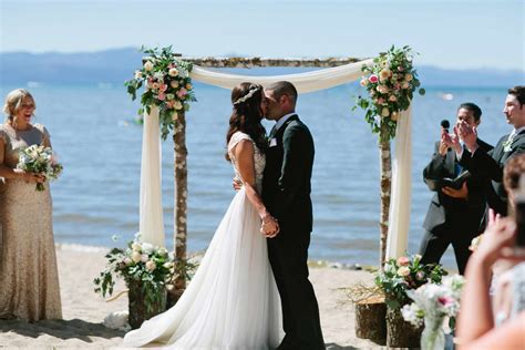 lakefront weddings at beach retreat and lodge at tahoe tahoe wedding sites