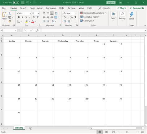 Como Hacer Un Calendario En Excel