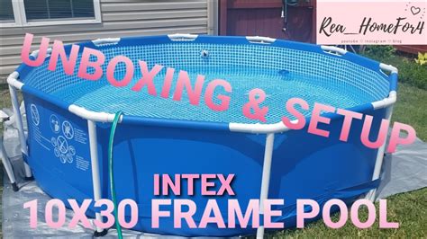 Intex 10x30 Metal Frame Pool Unboxing And Setup June 2020 Youtube