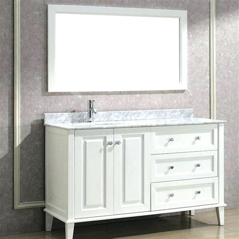 A vanity set or standalone makeup vanity adds functionality to your bedroom or dressing area design element london 48 in w x 22 in d vanity in white with marble vanity top in carrara white bathroom vanities with makeup table disarte co. 60 Inch Bathroom Vanity Single Sink Right Side - Sobhezohour