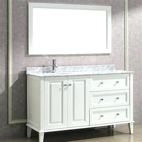 Large opening in back for easy plumbing installation. 48 Inch Bathroom Vanity Offset Sink | Home Design Ideas