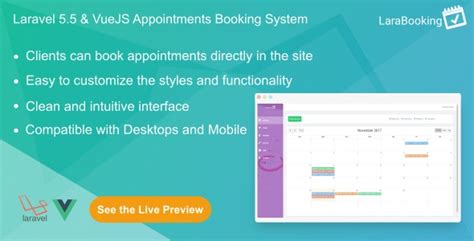 We love having daily and weekly overviews, so we can quickly see what our schedule look like. LaraBooking v1.0.1 - Laravel Appointments Booking System ...