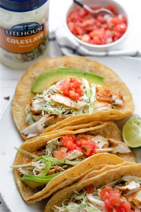 These paleo fish tacos can also be made whole30 with a simple swap for the tortillas, but really, we love them most with tortillas and usually eat them that way. Grilled Fish Tacos with Coleslaw | Recipe | Grilled fish ...