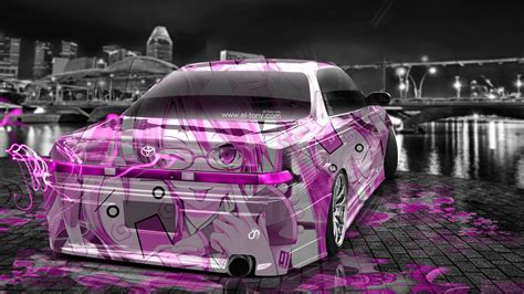Tony Kokhan Toyota Mark Jzx Jdm Anime Aerography City Pink Neon Effects