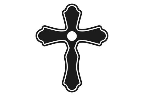 Roman Catholic Cross Black Crucifix Sil Graphic By Ladadikart