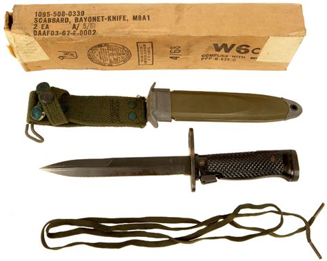 An Original Unissued Us M6 Knife Bayonet With Scabbard Militaria
