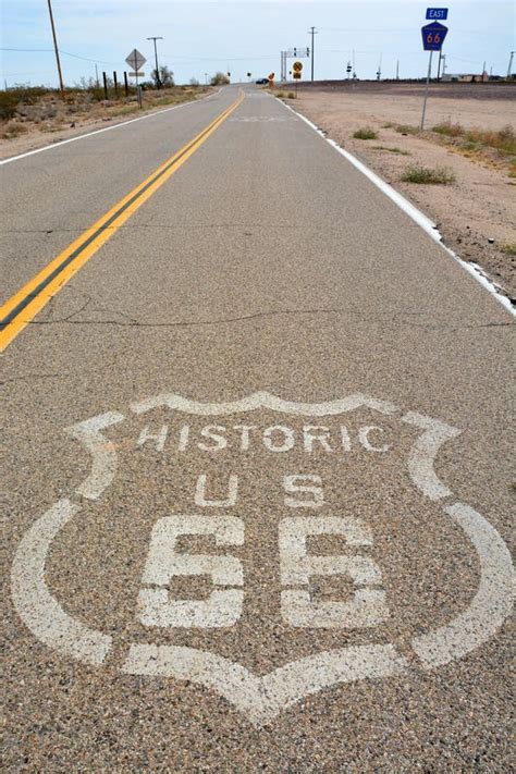 Famous Route 66 Landmark On The Road Stock Photo Image Of California