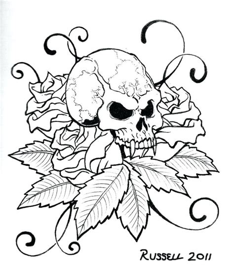 Skull And Crossbones Coloring Pages At Free