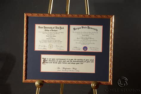 We come to your office or home in marietta or. A spin on the traditional diploma frame. Put two degrees ...