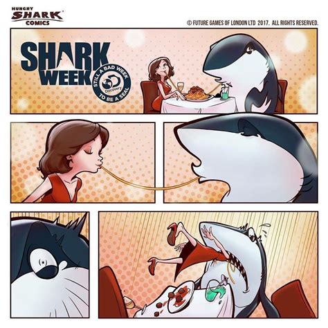 The Lady And The Shark Love Can Be Difficult Sometimes Sharkweek Sharkweek Shark