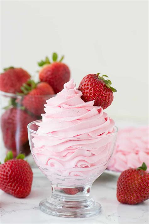 whip cream and strawberries