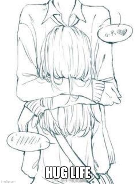 Tall Guy Short Girl Hugging Drawing