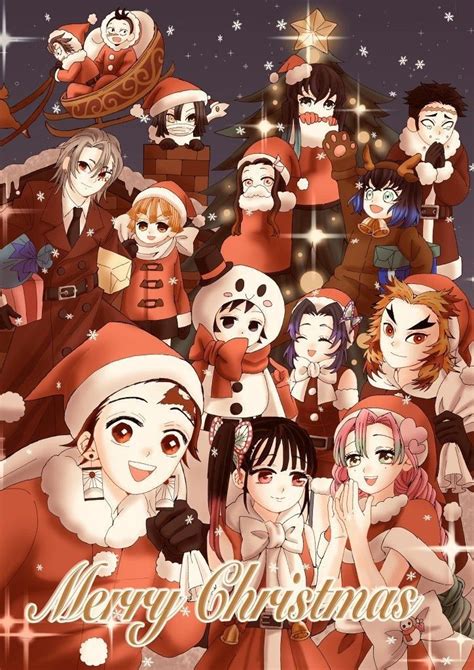 Kimetsu No Yaiba Anime Christmas Christmas Anime Wallpaper Anime