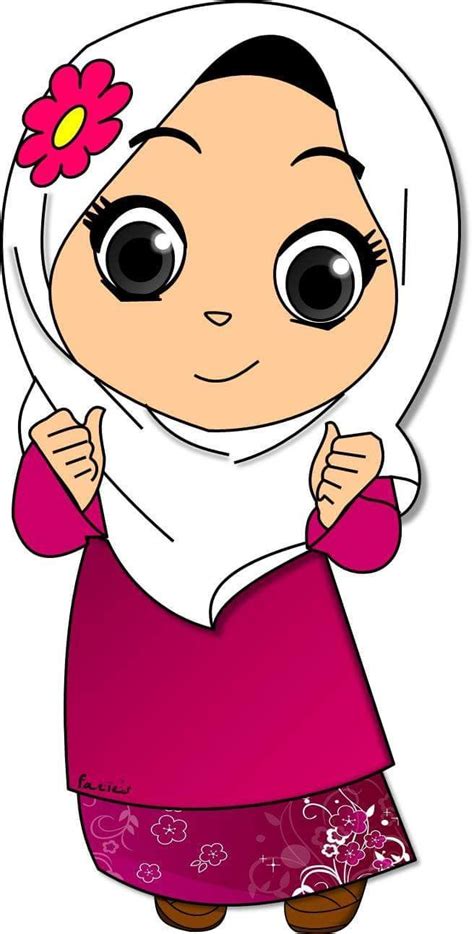 Gambar Kartun Ana Muslim At My