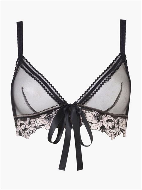 Myla Londons Warren Mews Lingerie Combines Sexy Sheer Black Tulle And Pretty Embroidery Frill