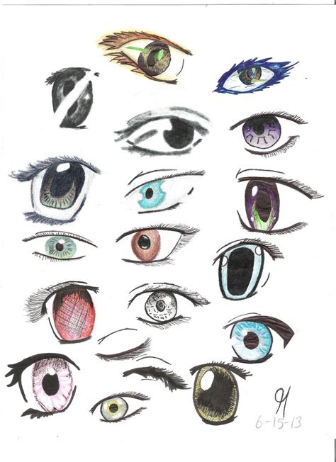Ways To Draw Animemanga Eyes By Ballsnacther On Deviantart