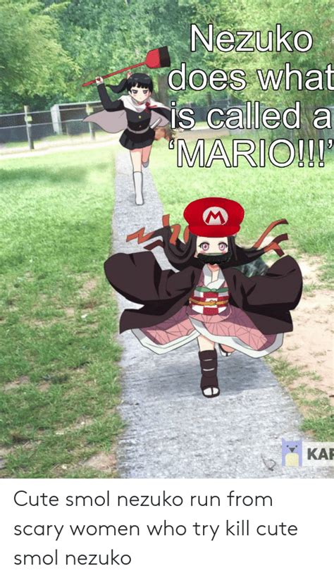 Nezuko Does What Is Called A Mario O O O Ka Cute Smol Nezuko Run From