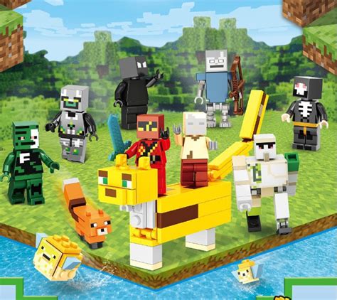 12pcs Set Minecraft Herobrine Lego Compatible Block Mini Figure Toys 11405