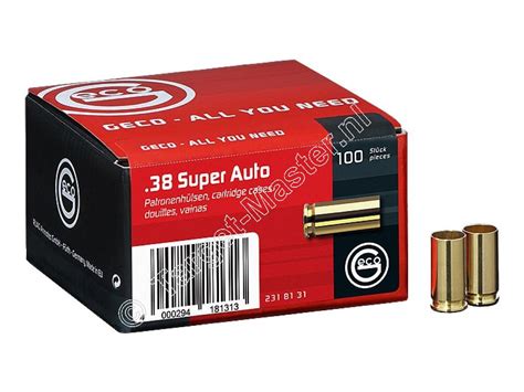 Geco 38 Super Auto Cartridge Cases Package Of 100