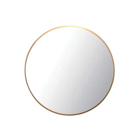 Mirrorize Canada Round Goldcopper Bathroom Metal Framed Decorative
