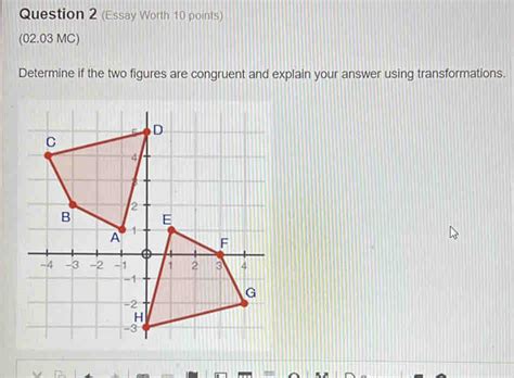 Solved Question 2 Essay Worth 10 Points 0203 Mc Determine If The